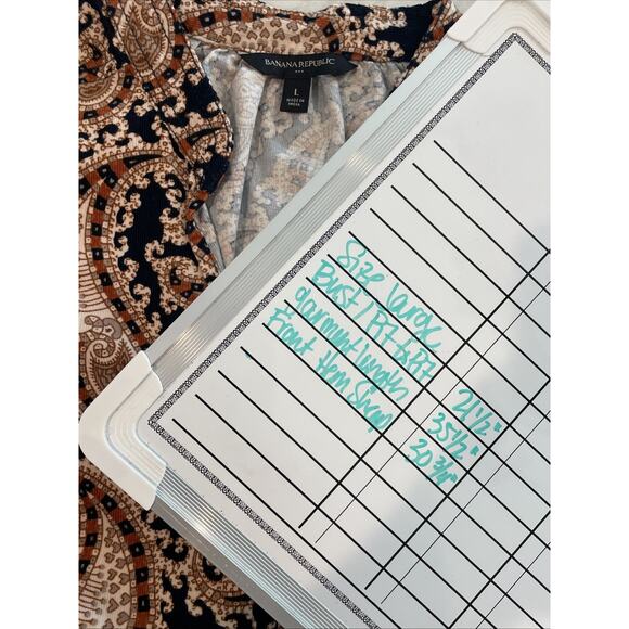 Banana Republic Women's Boho Paisley Corduroy Mini Dress Sz L 70s Peasant Flowy - Picture 13 of 15